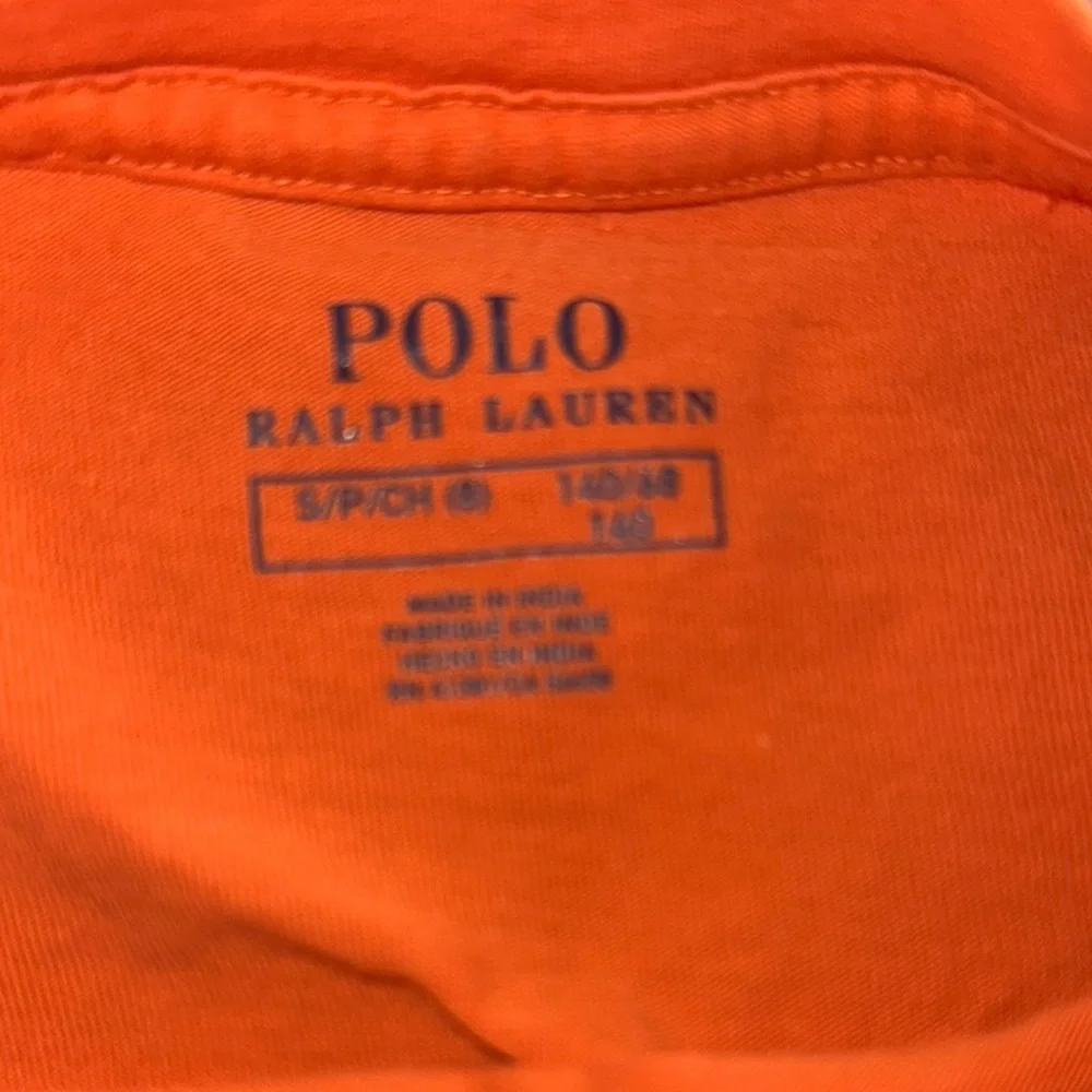 Polo size S Bright Orange Crew Neck Short Sleeve Tee